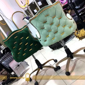 صندلی کوپ ماهک سبز درباری و سبز پاستلی