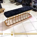 پاف خرچنگی مشکی فلز طلایی