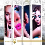 پارتیشن سفید عکس دار زنانه