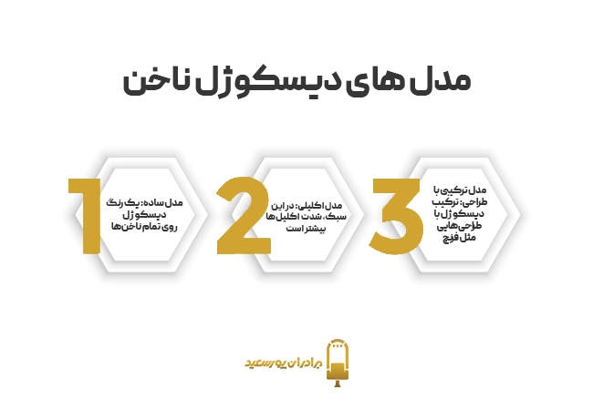 مدل های دیسکوژل ناخن