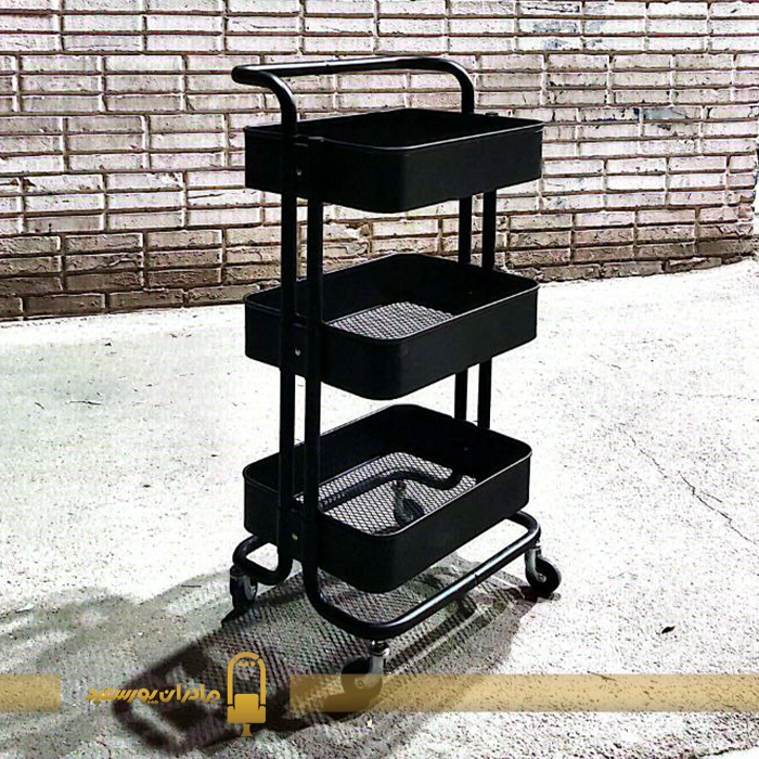 ترولی فلزی سه طبقه